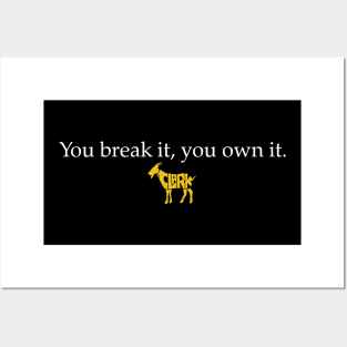 You Break It You Own It Caitlin Clark Iowa Posters and Art